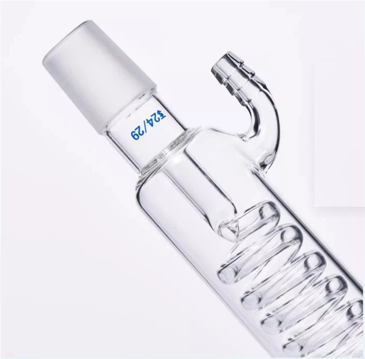 Laboratory Chemistry West Liebig Glass Condenser Pipe With Straight Direct Inner Tube Standard Ground Joint