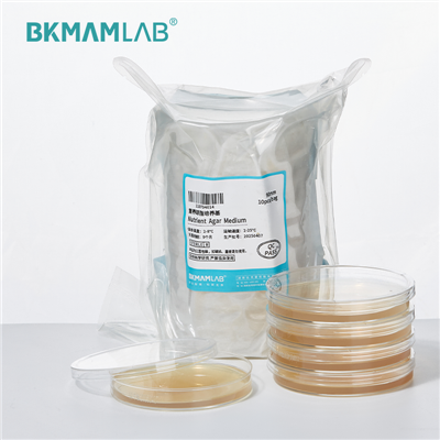 Microbial kab lis kev cai nruab nrab ntawm agar phaj