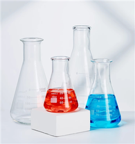 BKMAM Kub Muag Khoom Siv Borosilicate iav 3.3 Neck Conical Flask Erlenmeyer Flask